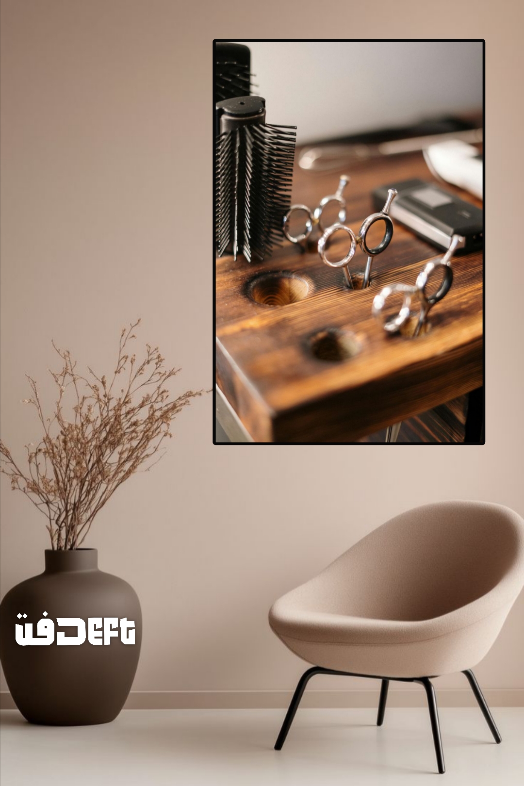تابلو عکس آرایشگاه مردانه bn06