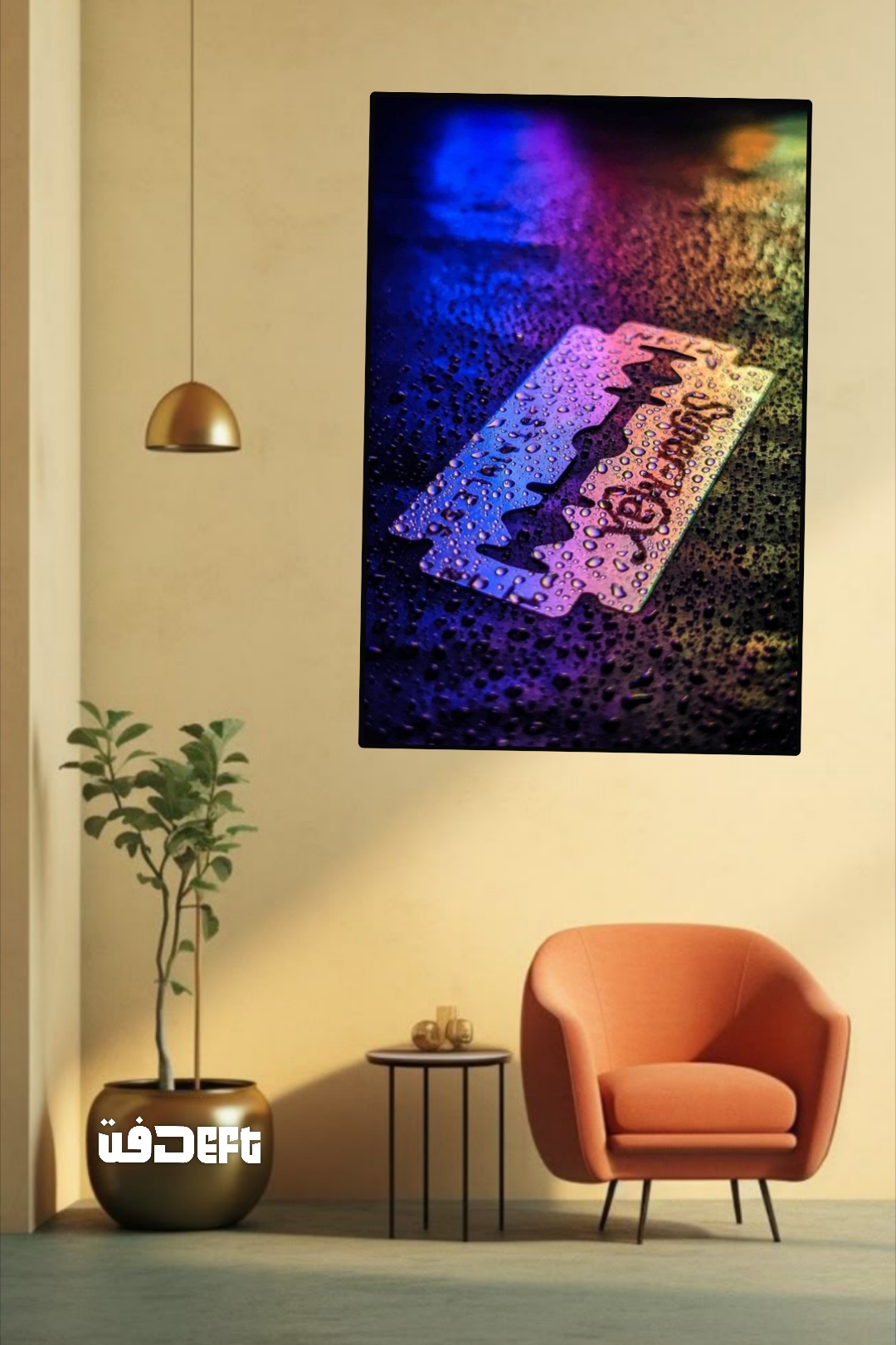 تابلو عکس آرایشگاه مردانه bn09